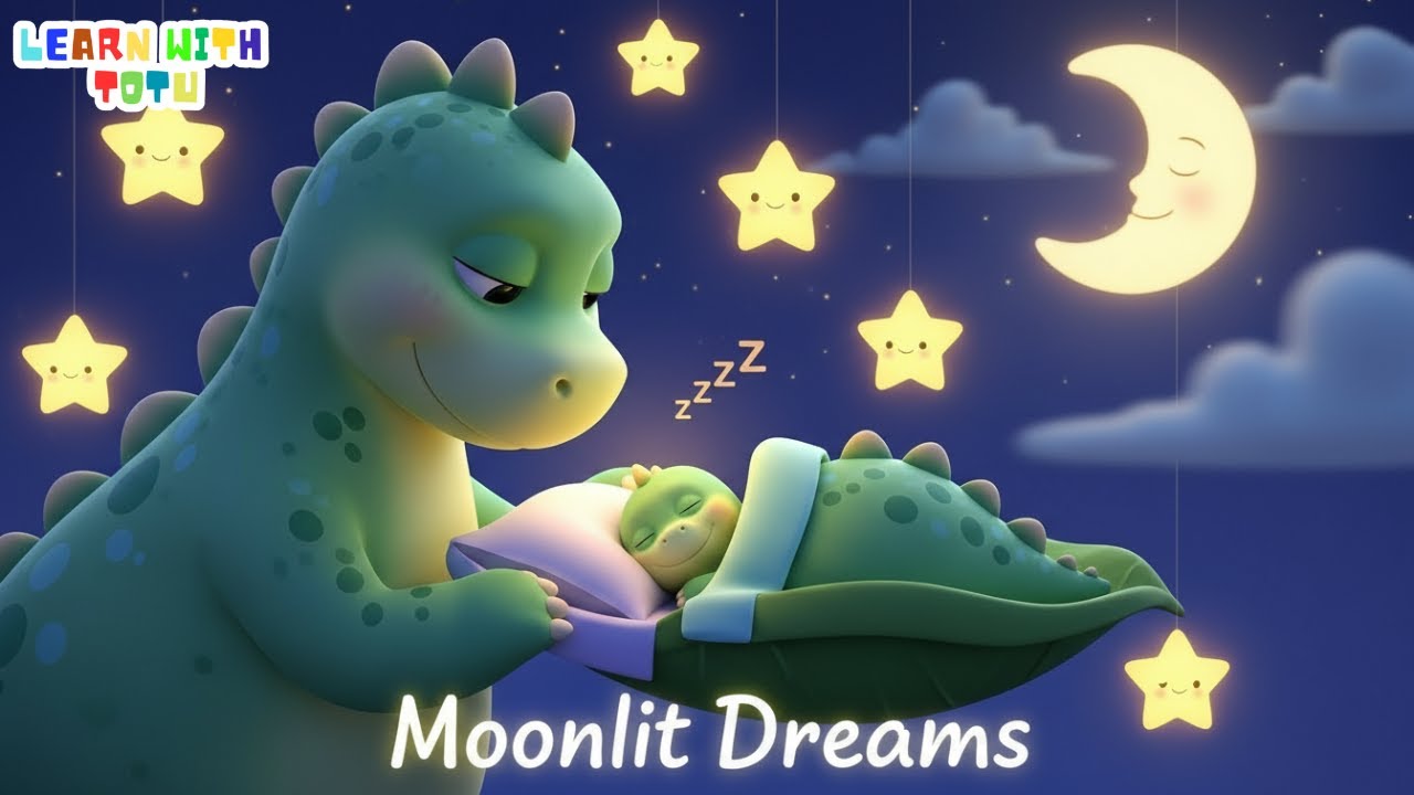 Moonlit Dreams 🌟 Soft Lullaby for Babies & Toddlers | Learn with Totu