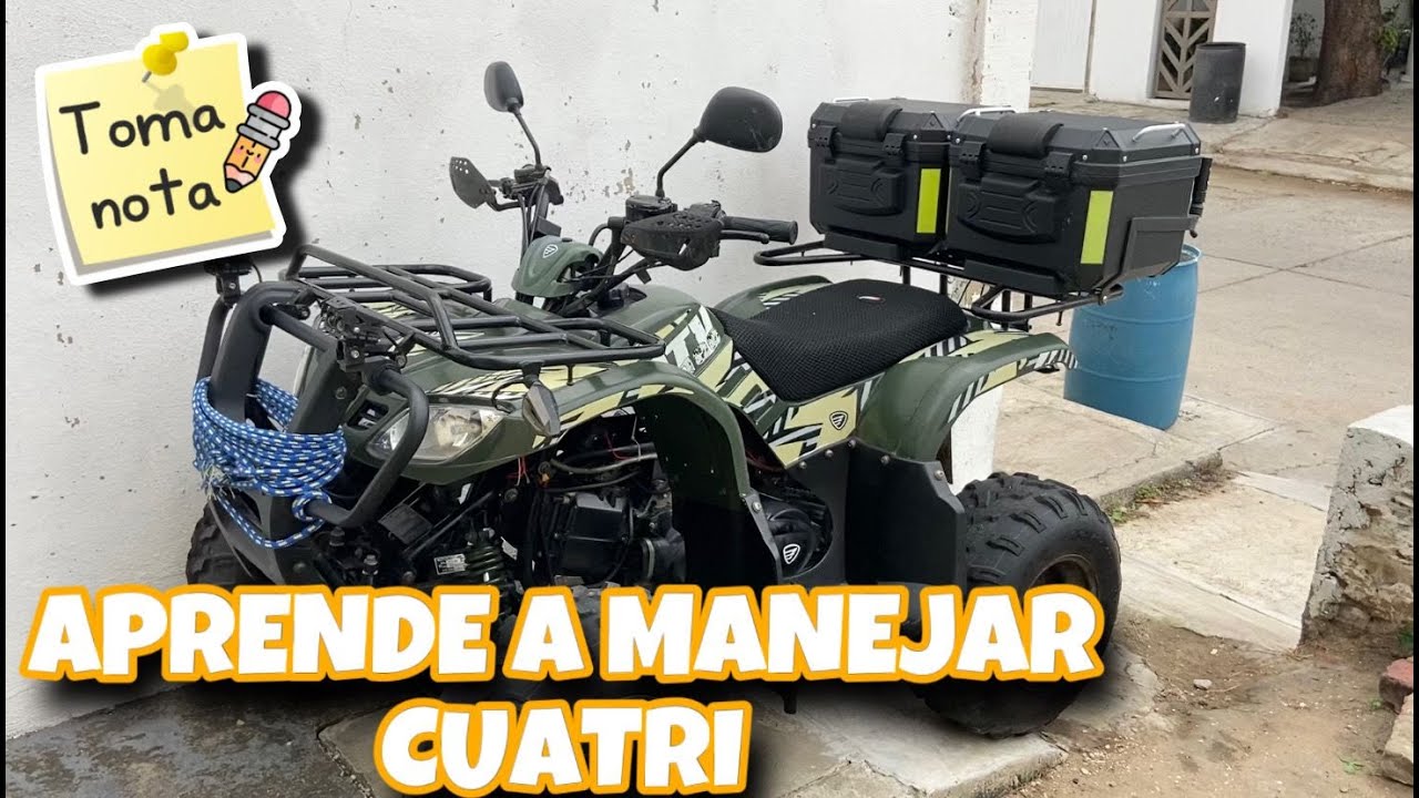 Le enseñamos a UN SUSCRIPTOR como MANEJAR DESDE CER0 una CUATRIMOTO (curso de manejo FACIL)