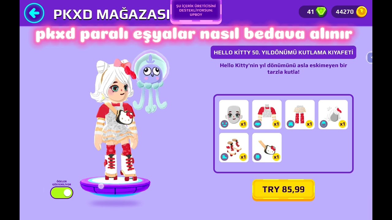 Pkxd paralı eşyalar nasıl bedava alınır izlen güvenli
