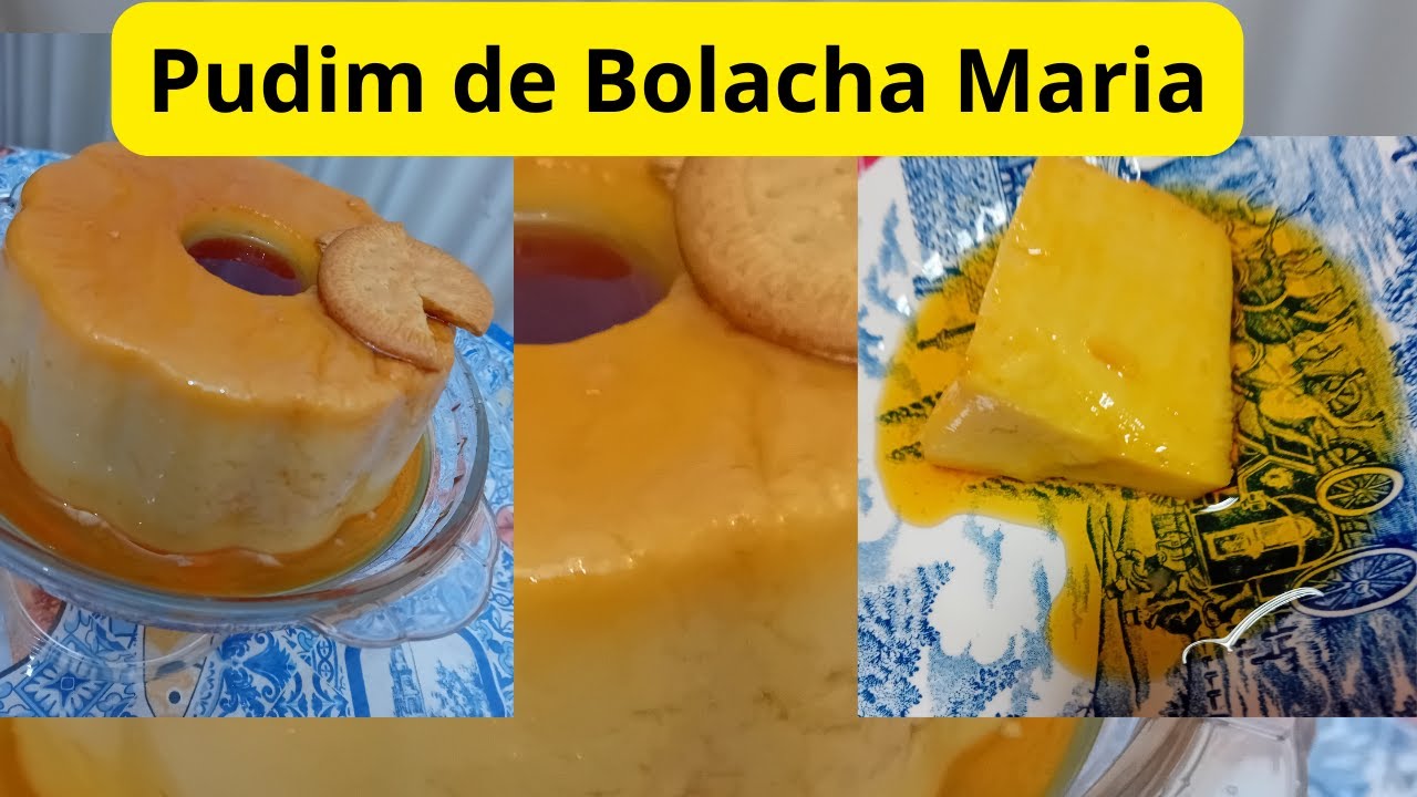 Pudim de bolacha Maria muito fácil rápida e económica 🍮