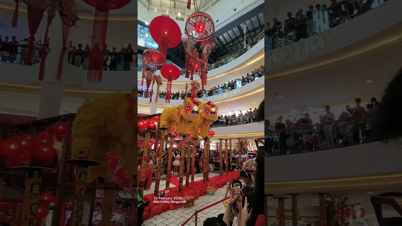 CNY Acrobatic Lion Dance @ Mid Valley Megamall, 22 February 2026