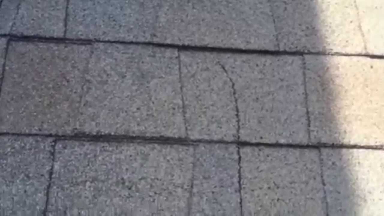 Stress Cracks in Roofing Shingles