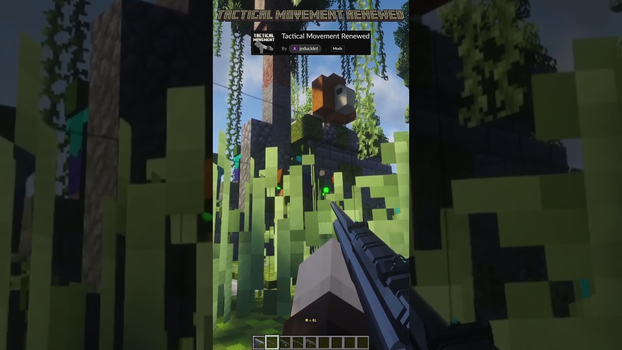 Minecraft Top Tactical Mods ! #4 #shorts #minecraft