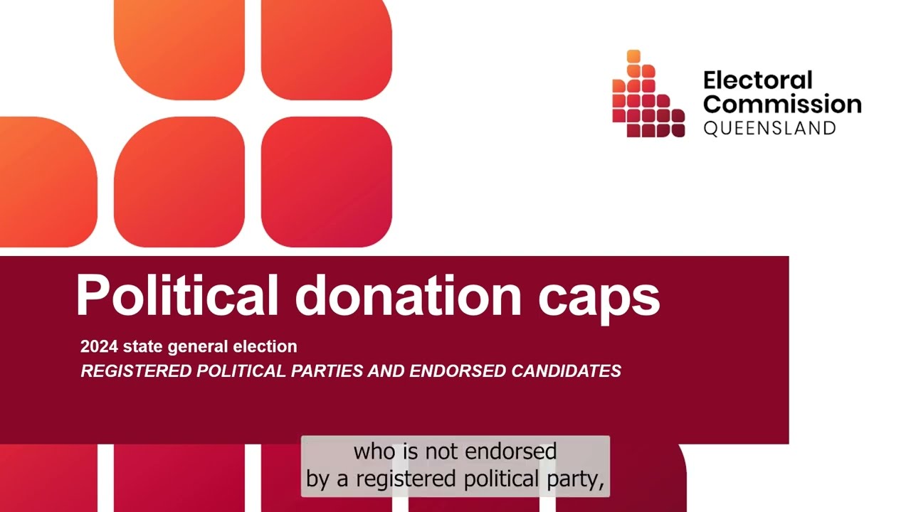 Political donation caps - registered political parties and endorsed candidates