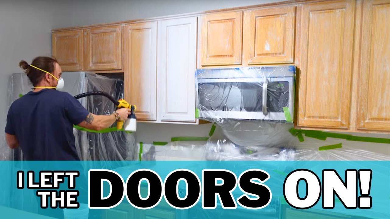 How I Painted Kitchen Cabinets Without Removing the Doors – Time-Saving Hack!