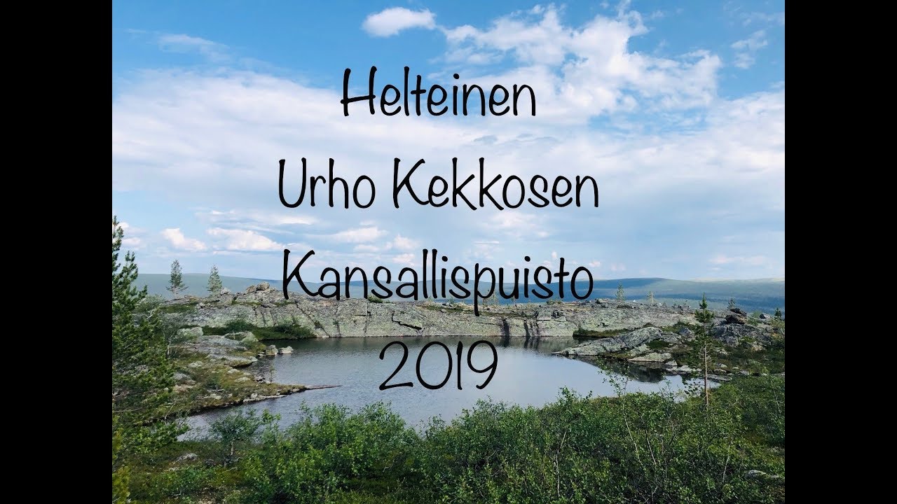 Helteinen vaellus Urho Kekkosen kansallispuistossa, 2019