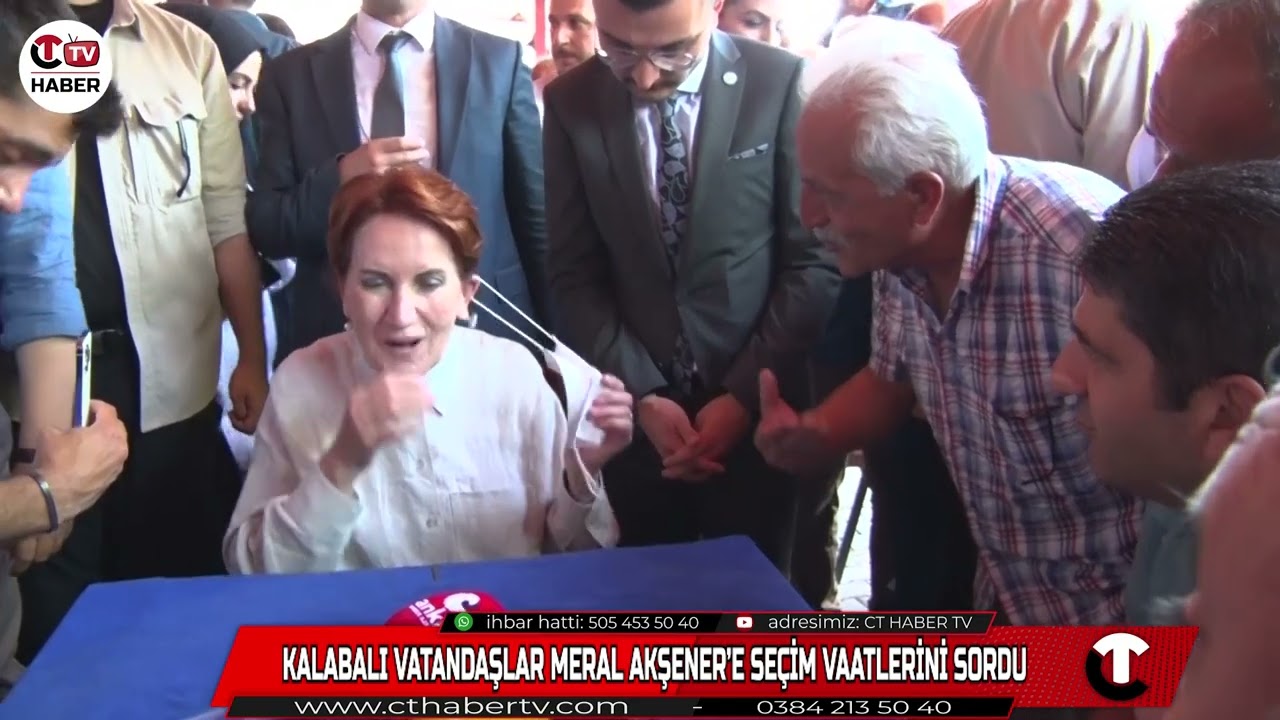 Kalabalı Vatandaşlar Meral Akşener'e Seçim Vaatlerini Sordu!