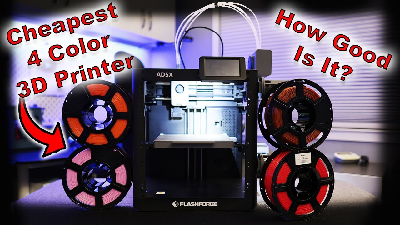 Flashforge AD5X — самый дешевый 4-цветный 3D-принтер