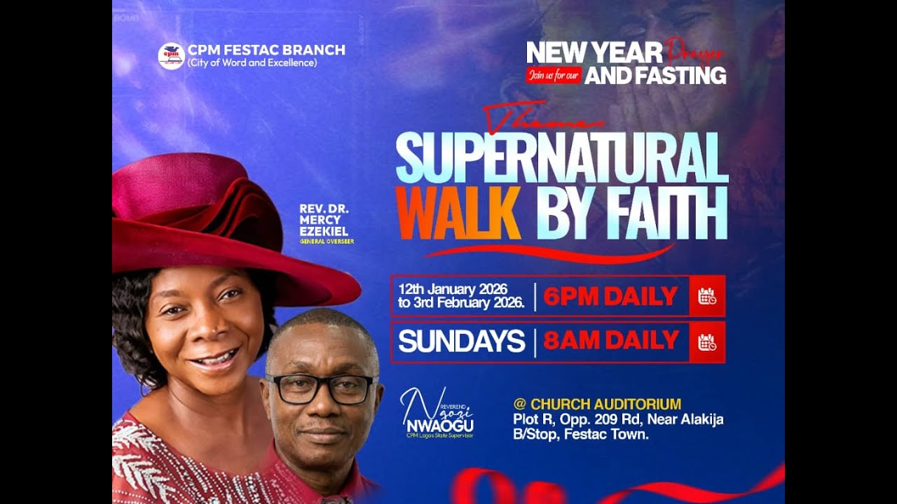 NEW YEAR PRAYER & FASTING||DAY 9||20TH JAN 2026||