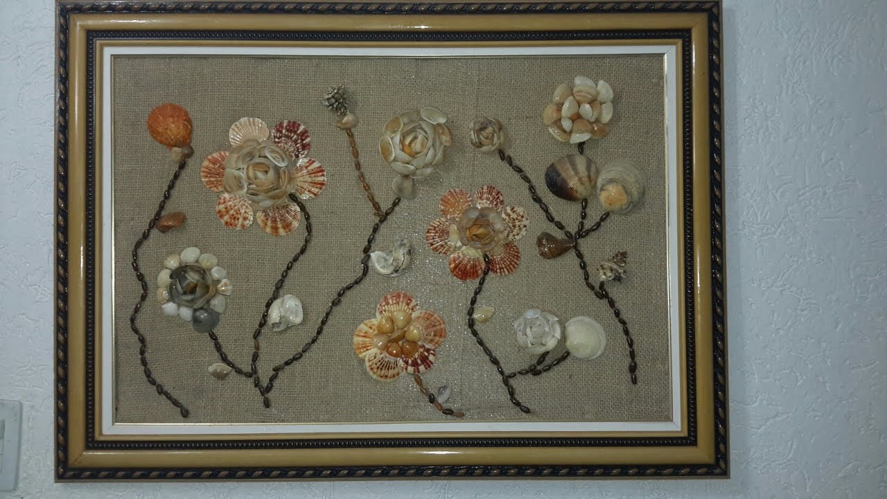 Artesanato com conchas do mar