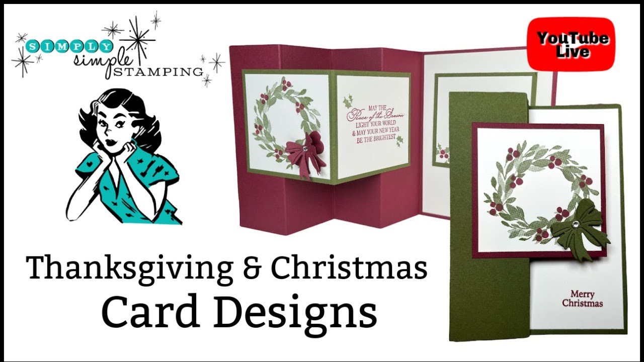 🔴 How To Make 2 Handmade Holiday Cards | Fun Fold One Sheet Wonder