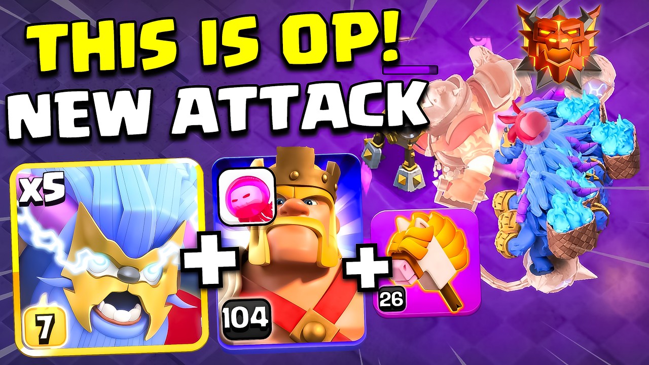 Super Yeti with Horse New Attack Strategy 🏆 | TH18 Legend Battle in Clash of Clans