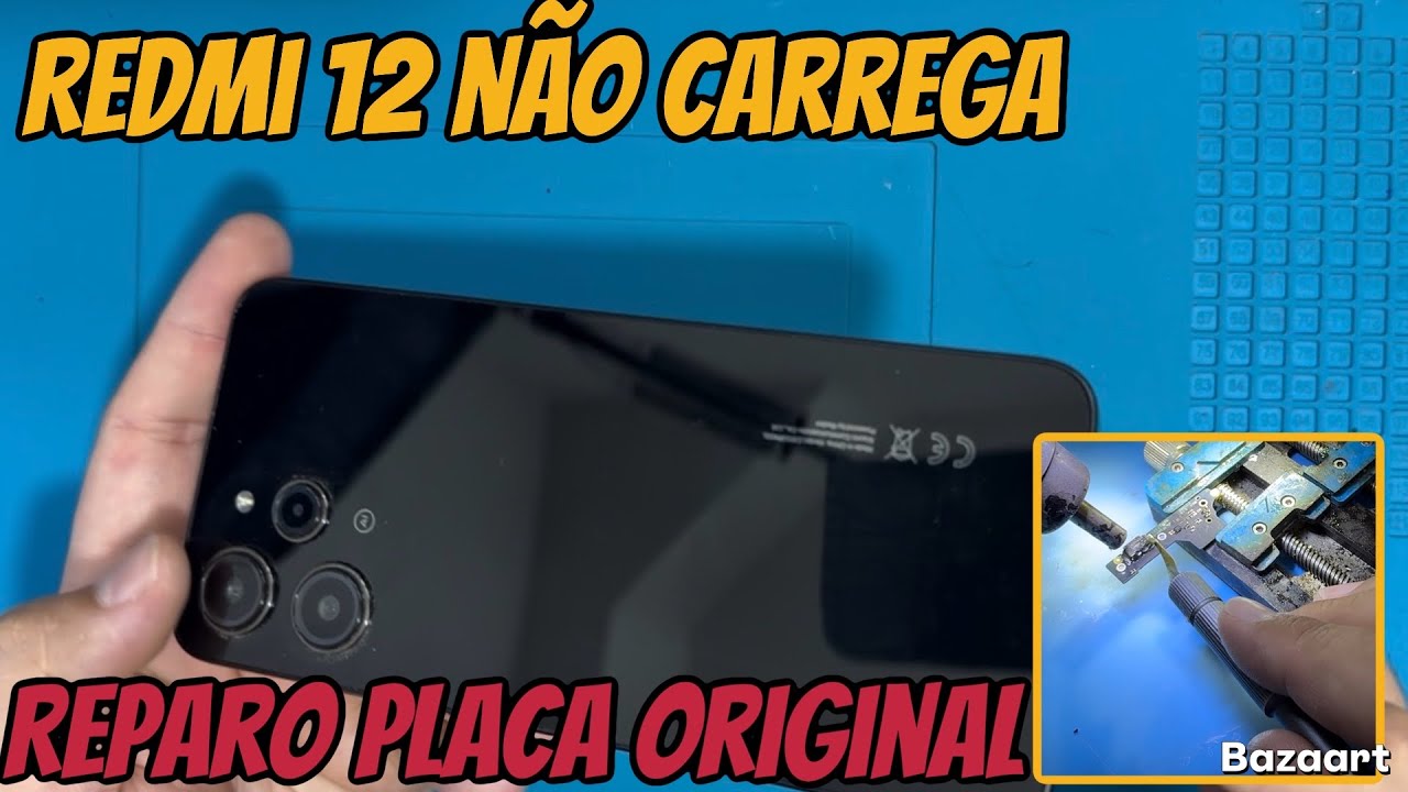 Xiaomi Redmi 12 Não carrega | Reparo na placa de carga original | Como resolver passo a passo 