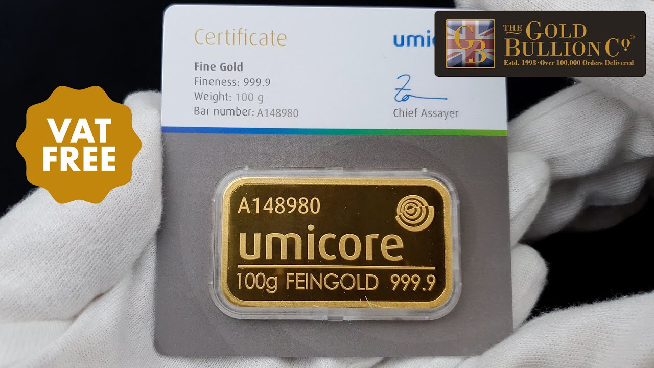 100g Umicore Gold Bar I Buy Now