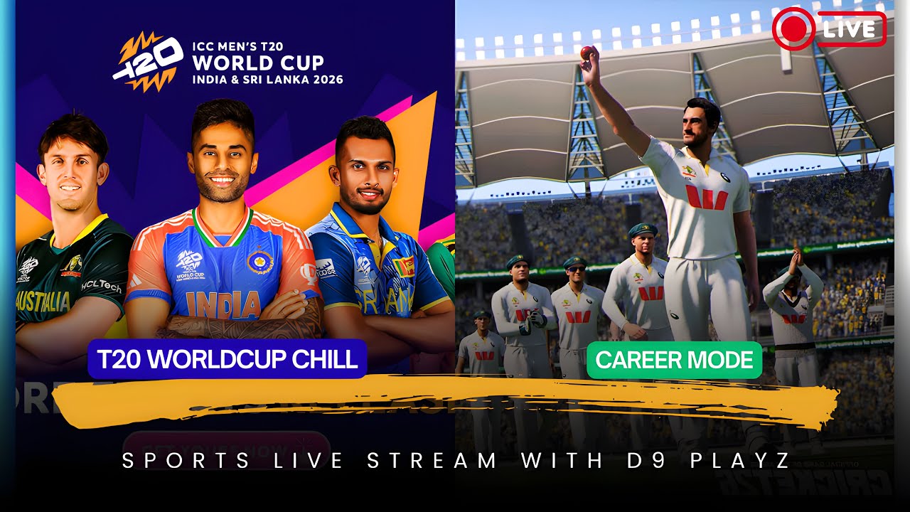 2026 T20 World Cup Chill & CAREER MODE |CRICKET 26 😃