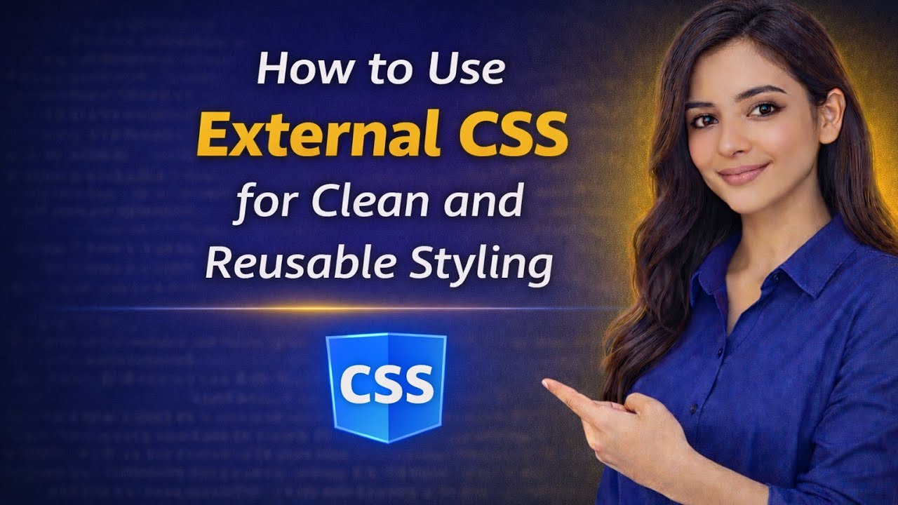 💡 How to Use External CSS for Clean and Reusable Styling