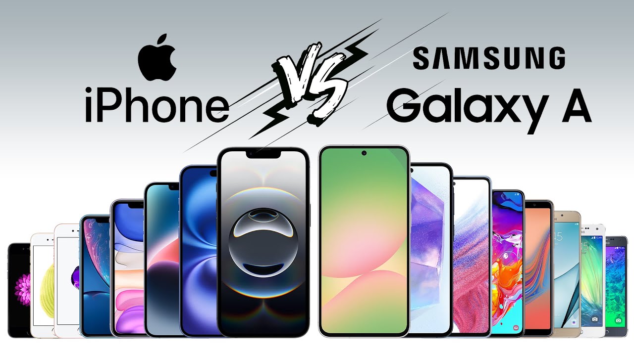Apple iPhone vs Samsung Galaxy A Evolution