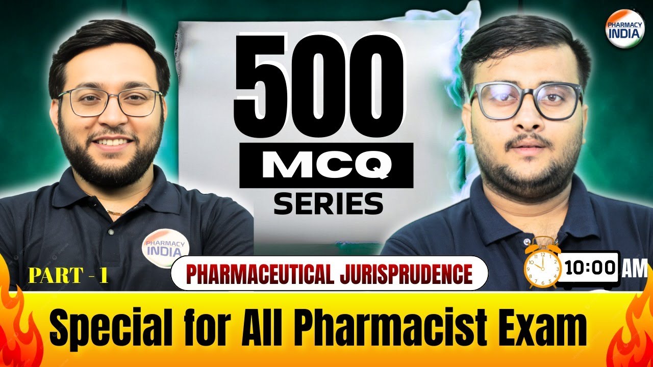 Pharmaceutical Jurisprudence | Part - 1 | Important for All Pharmacist Exams #pharmacist #pharma