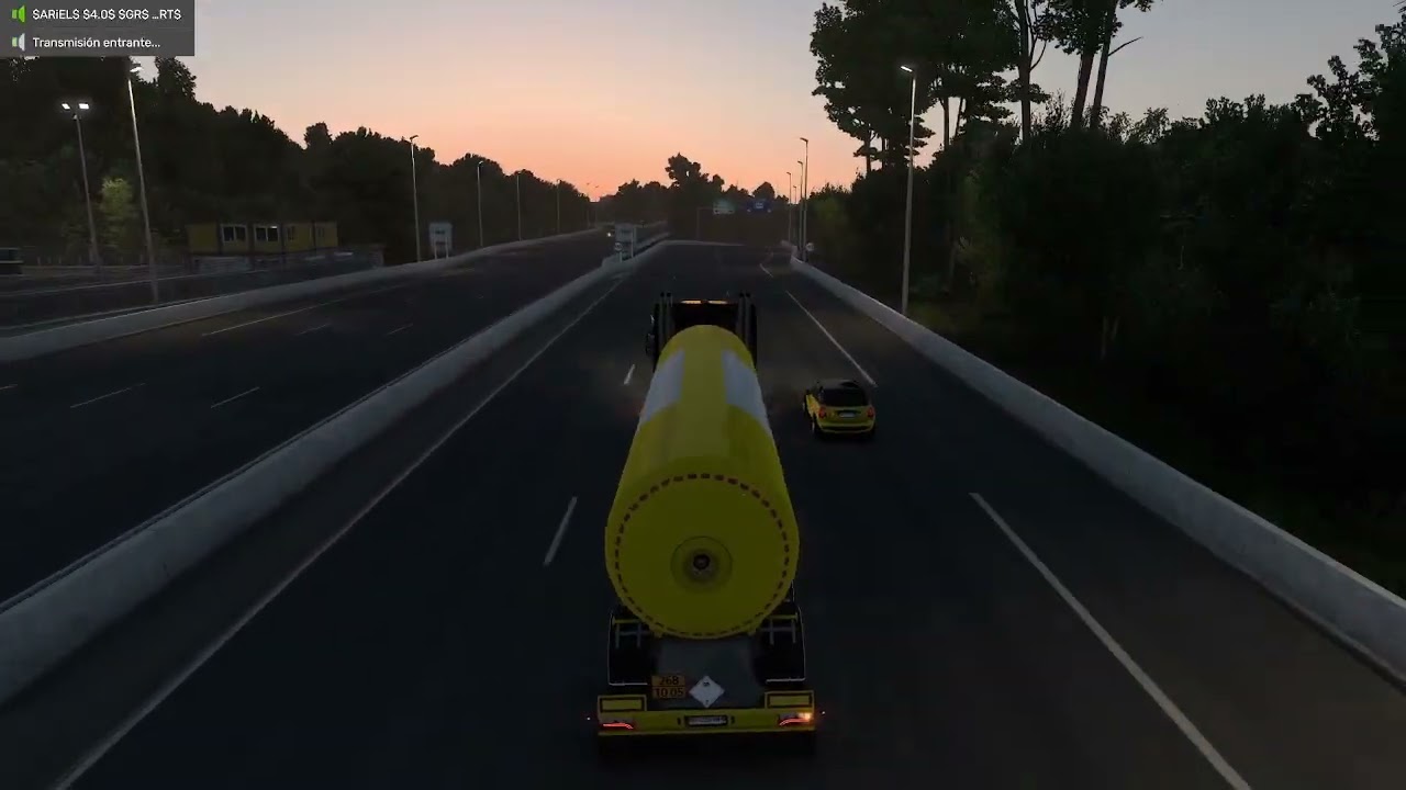 JUGANDO EURO TRUCK SiMULAiTOR 2 CON UN MERCDES BENZ ACTROS 18 45 LLEVANDO AMONiACOANHiDRO27TONELADAS