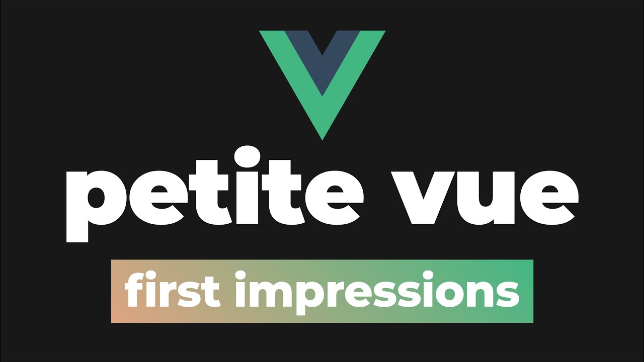 Quick wins with Petite Vue