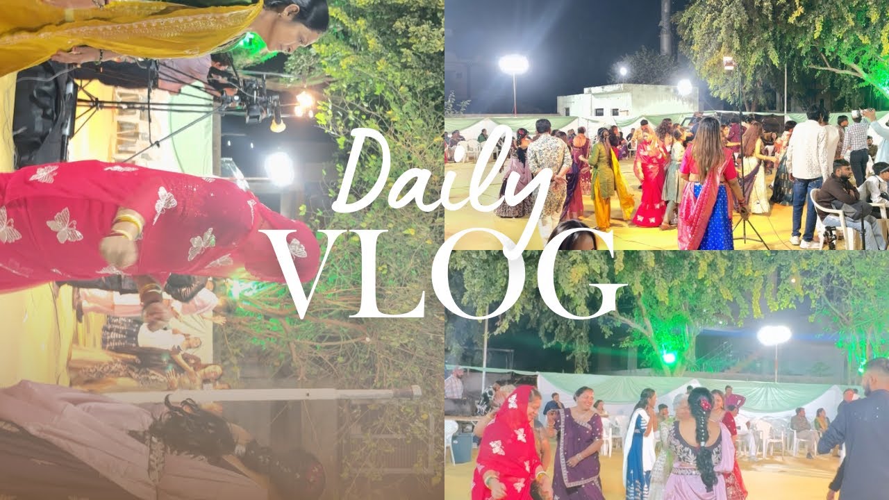 લગન મા ગરબા ની રમઝટ | પરિવાર સાથે | Niruba Chavda Family Vlog.