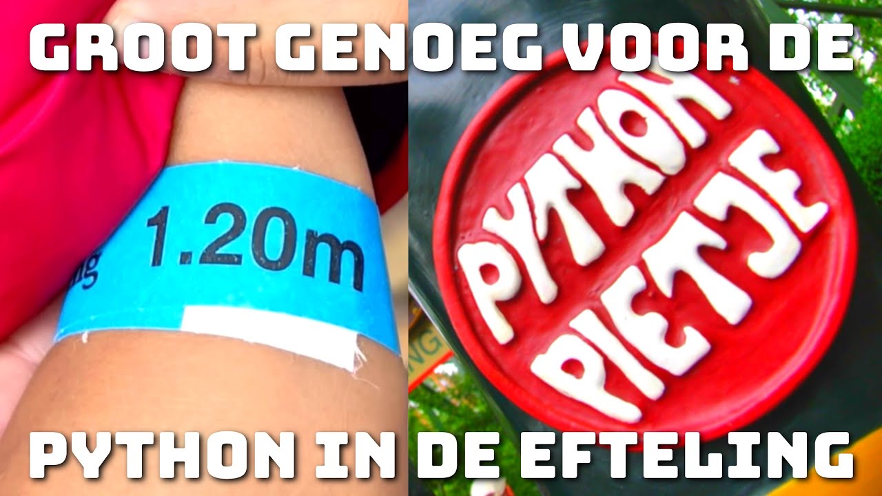 Dylan gaat voor het eerst in de Python (Efteling)