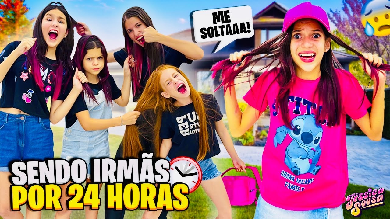 JÉSSICA VIROU IRMÃ DA GABY E SUSU,MANU E LOUISE POR 24 HORAS *deu ruim