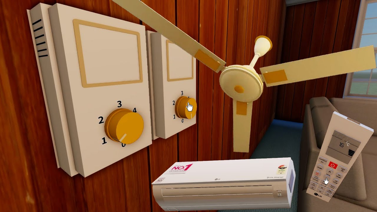 ROBLOX CEILING FANS IN MY HOUSE: Ventiladores de Tetos em Casa Linear Roblox