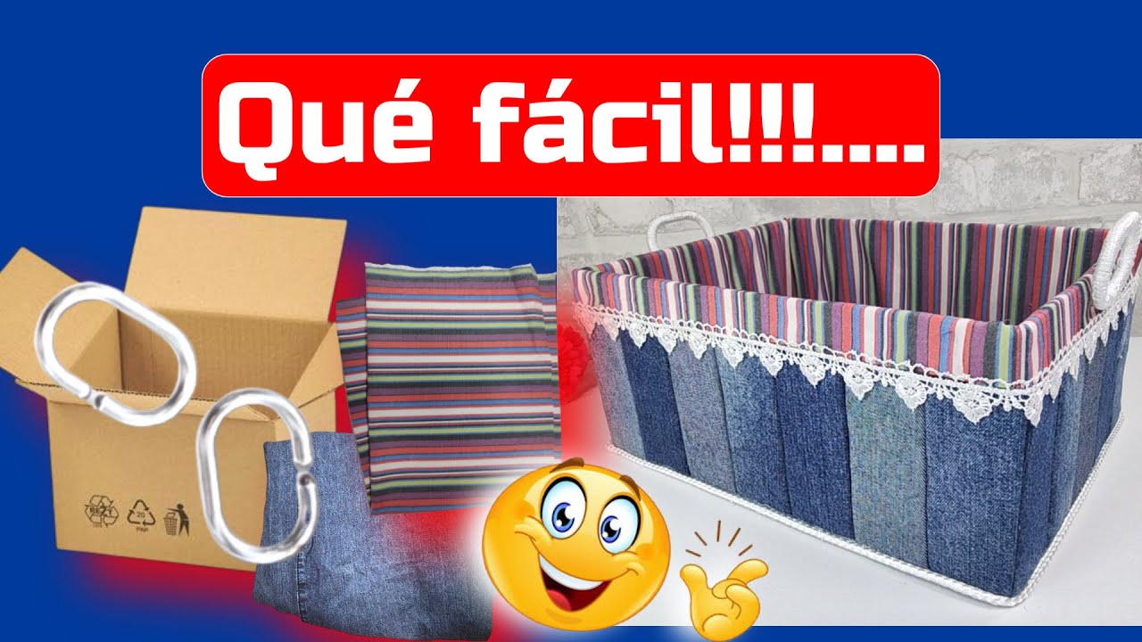 IDEAS con JEAN VIEJOS y CARTÓN/MANUALIDADES CON RECICLAJE