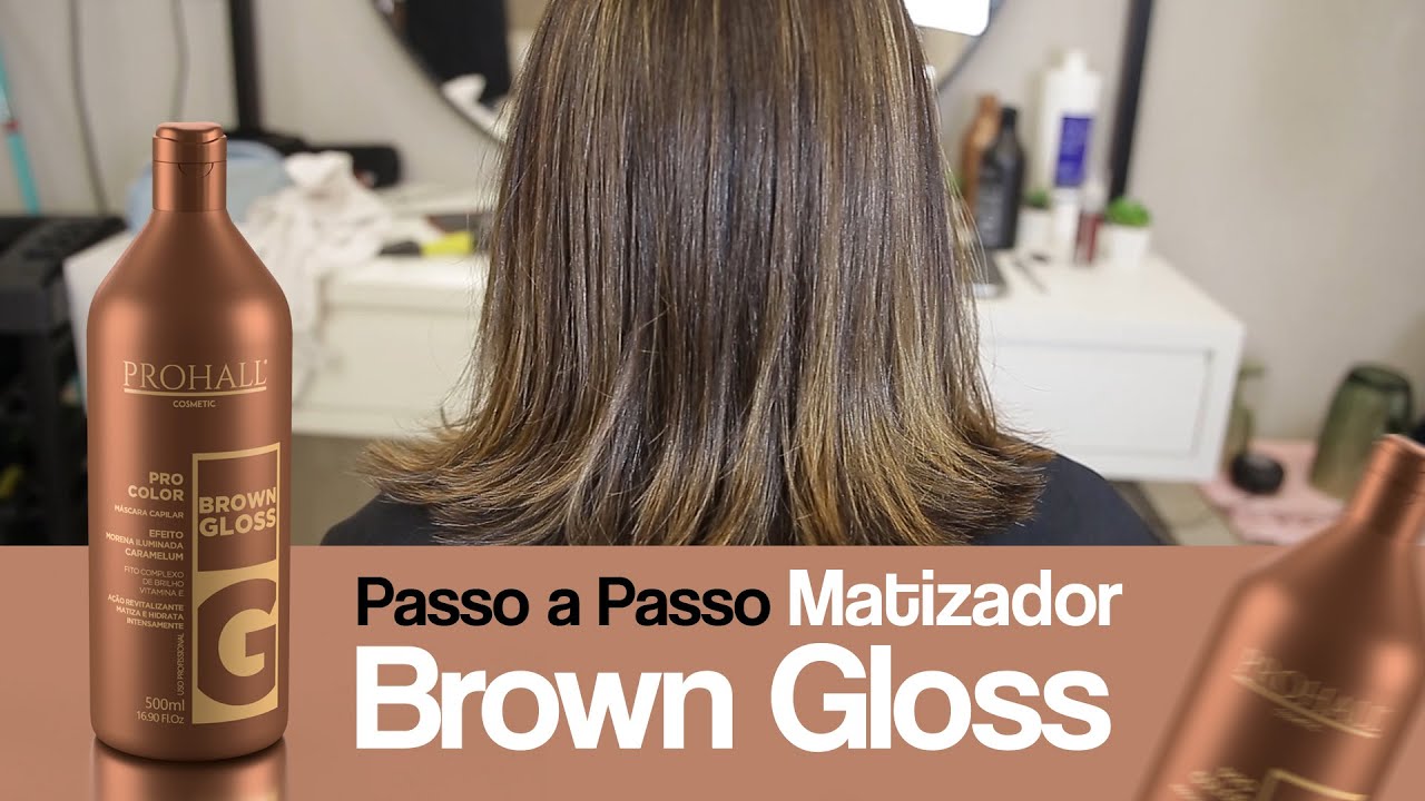 Máscara Matizadora Brown Gloss Efeito Morena Iluminada Caramelo - Passo a Passo