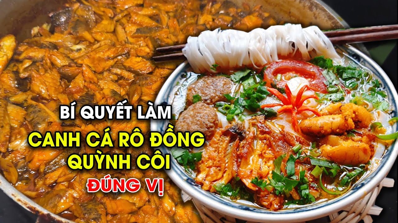Cách làm canh Cá rô đồng nổi tiếng Quỳnh Côi đơn giản thơm ngon #vnf
