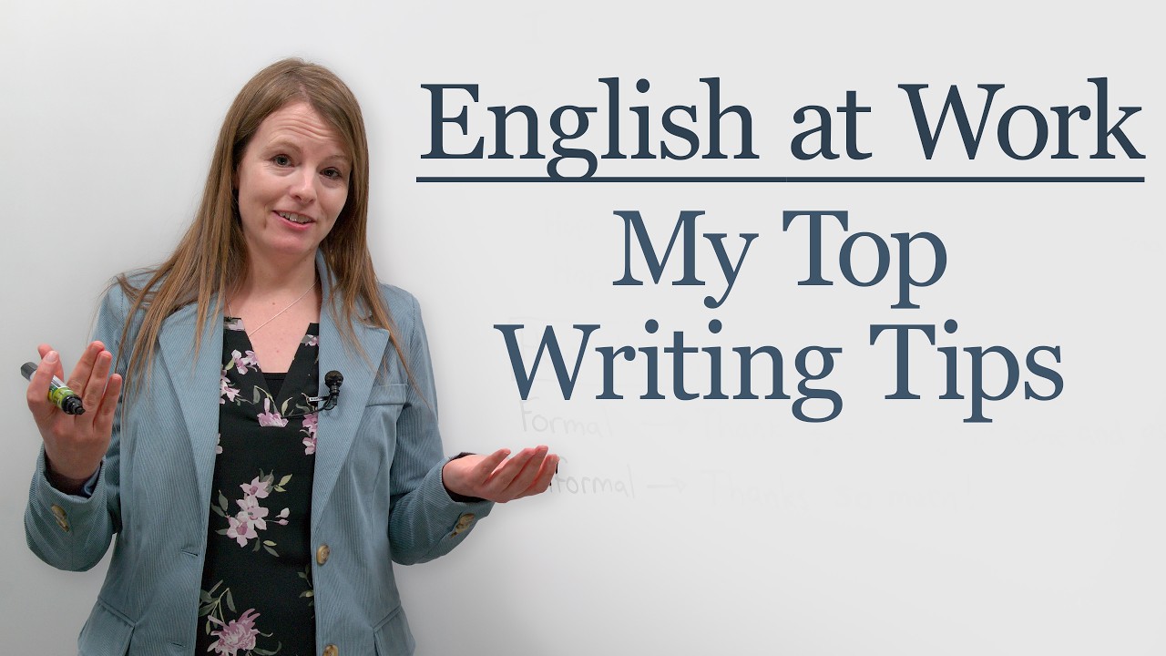 Working in English? Improve Your Writing!