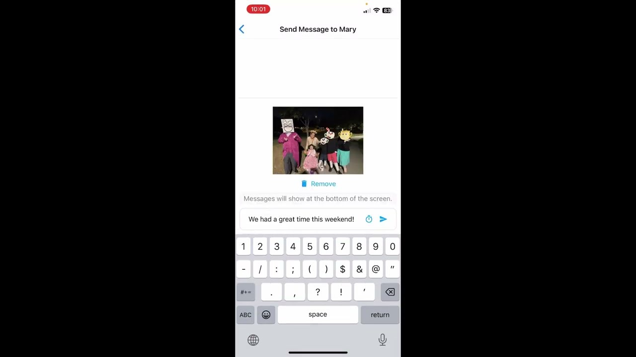 ONSCREEN Text, Image and Video Messaging to the TV