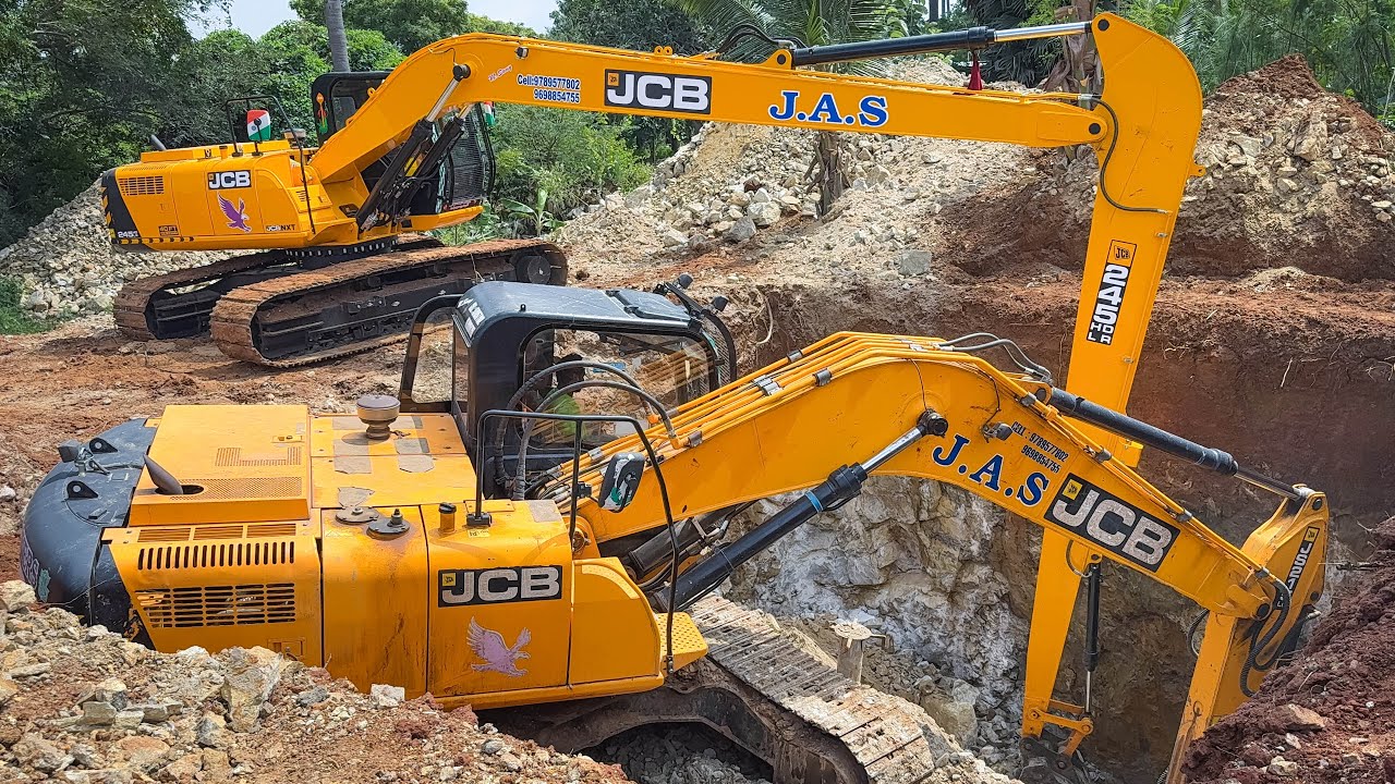 JCB 245 LR Excavator Start First New Well 25x30 Digging Performance | Jcb video | Excavator