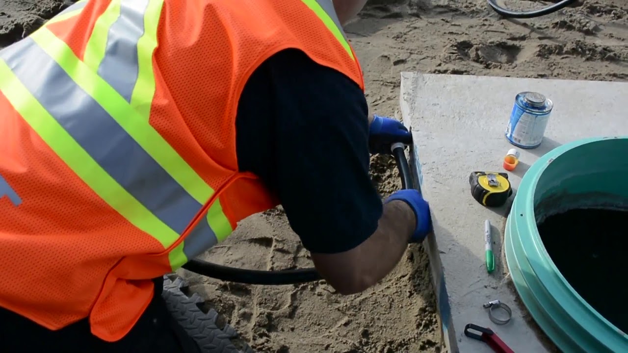 BIONEST: Installation de la conduite eau