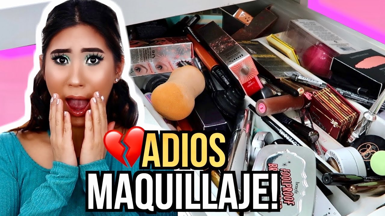 DEPURACION EXTREMA DE MI MAQUILLAJE.. BOTANDO MUCHAS COSAS!!