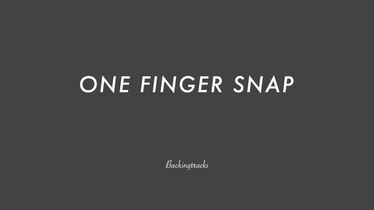One Finger Snap chord progression - Backing Track (no piano)