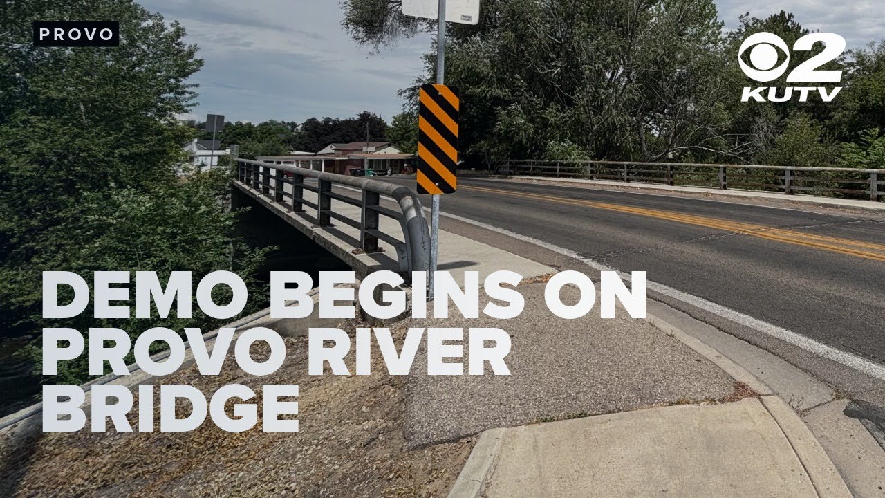 Demolition begins on Provo River Bridge after delays