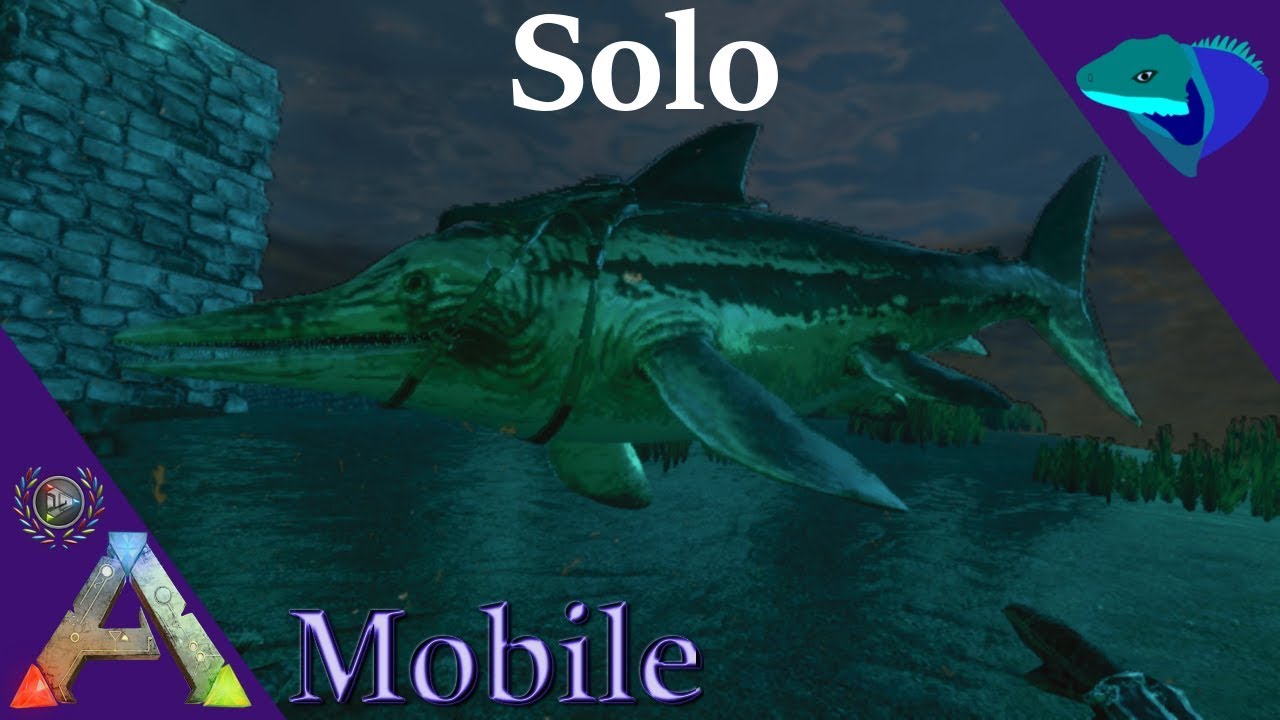 ICHTHYOSAURUS TAMING! WE LOSE EVERYTHING TO A MEGALODON! Solo ARK: Mobile [S1:E32]