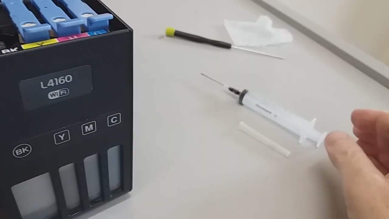 Epson L4160 não imprime preto, falha a impressão, não faça limpeza intensa, veja outro método