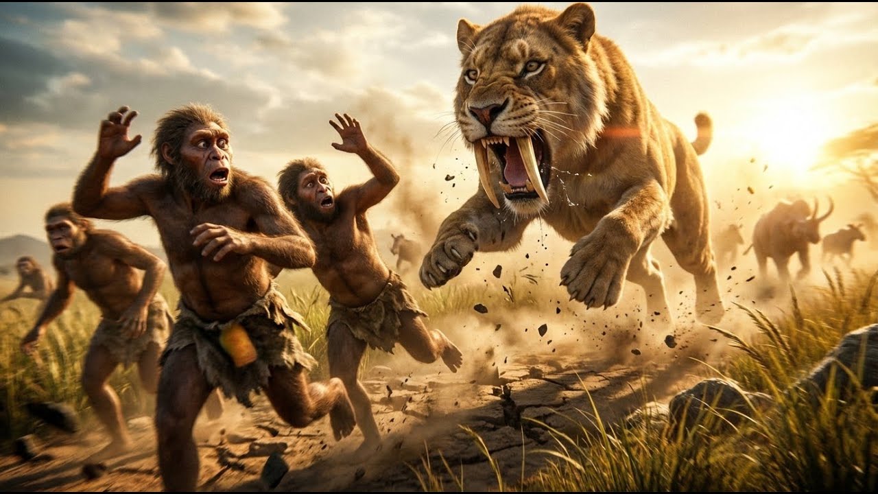 Life 3.2 Million Years Ago | Surviving Giant Predators | African Wildlife –Documentary