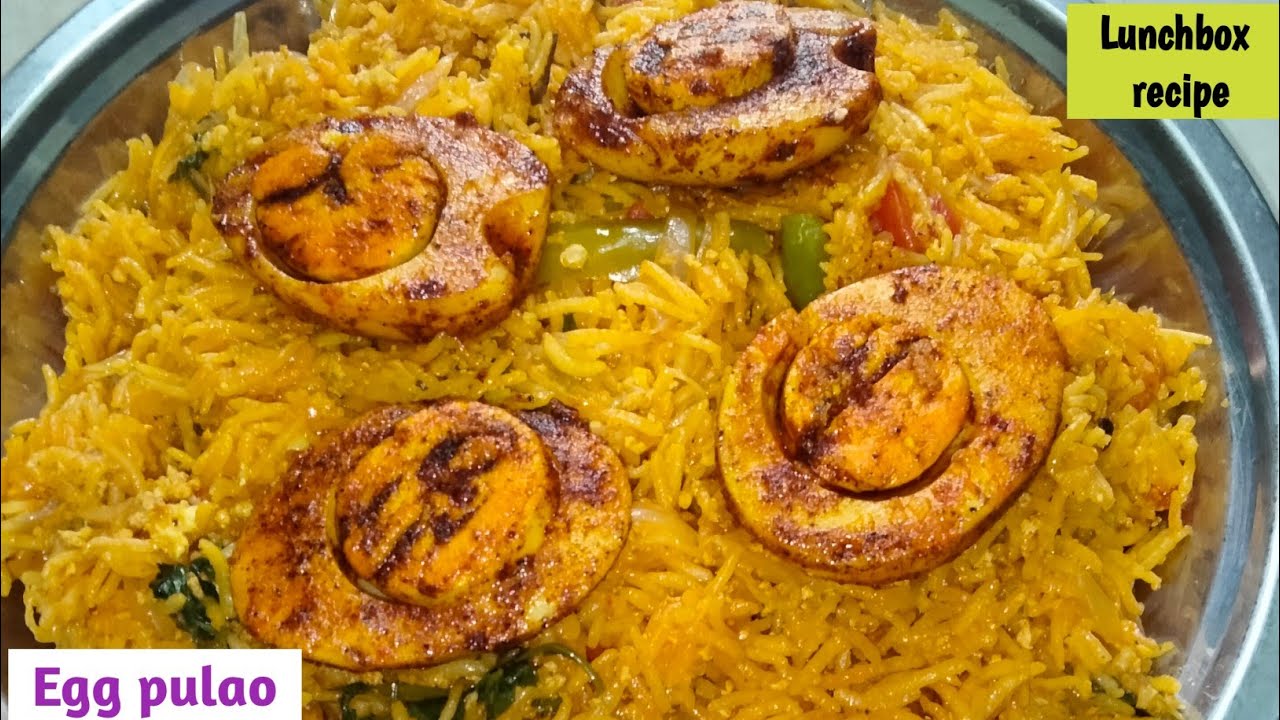 Egg pulao recipe in tamil / முட்டை புலாவ் / lunchbox recipe / Simple & quick pulao recipe in tamil