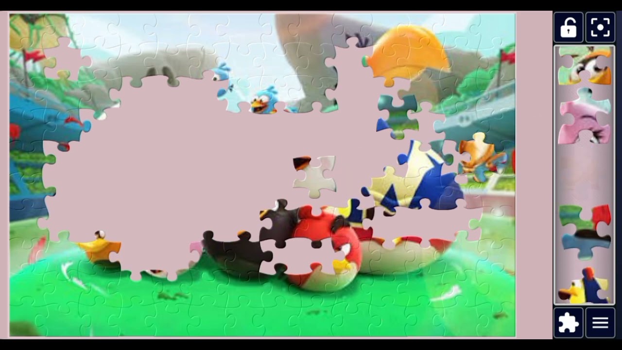 Mix up cartoon angry Bird 🕊️ win  trophy 🏆//Jigsaw puzzle 
