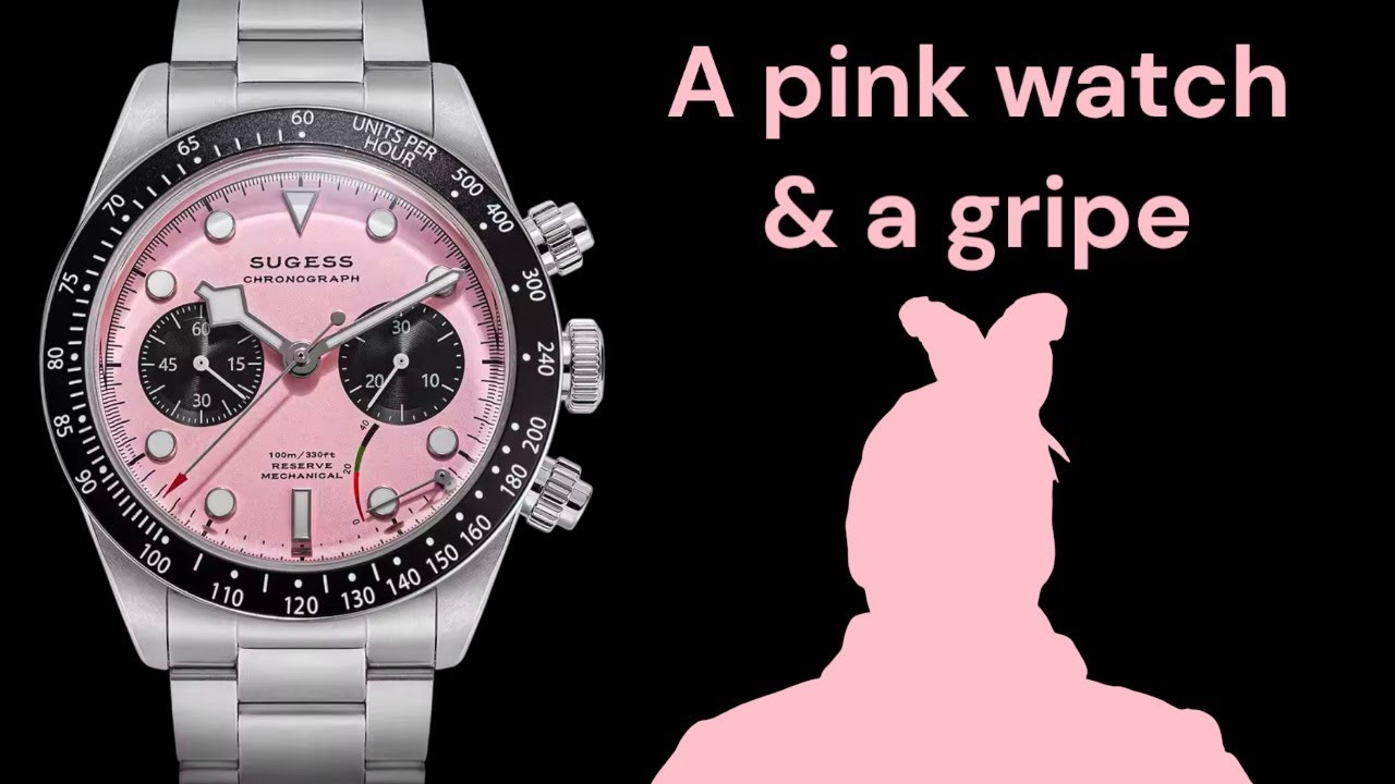 RANT! Sugess Chrono Heritage S457 Power Reserve PINK chronograph watch review Tudor Black Bay homage