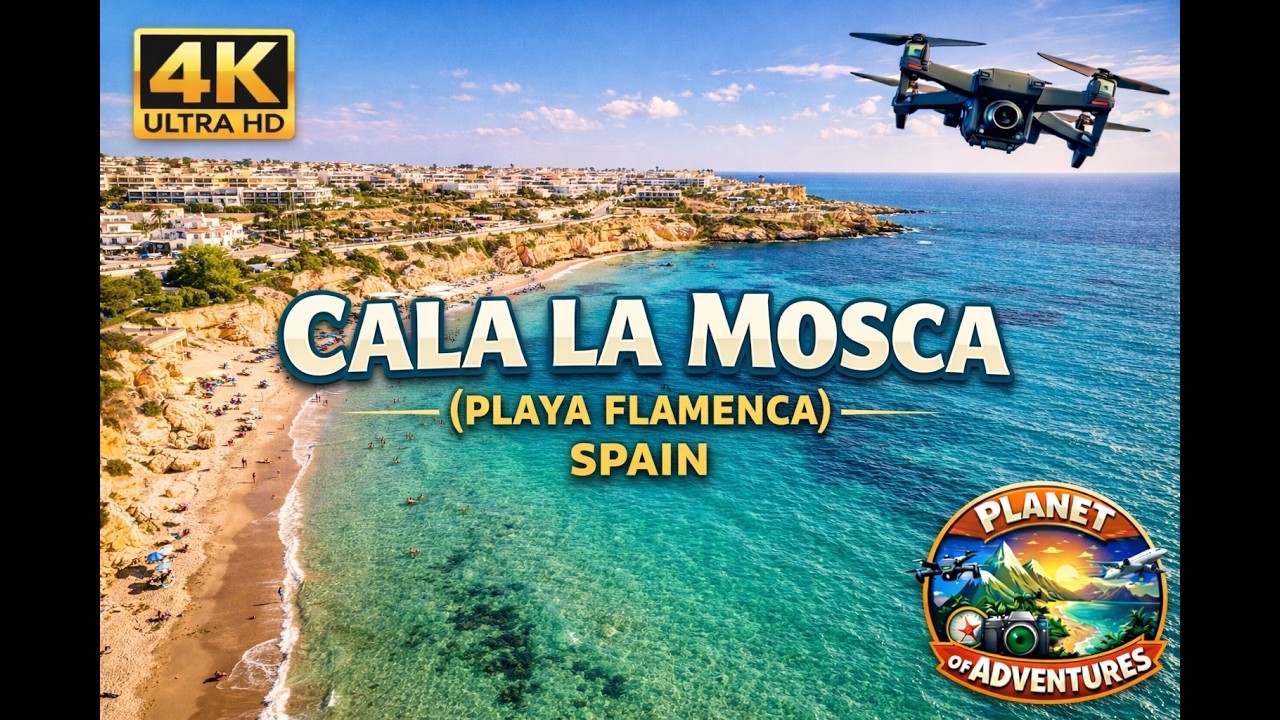 🇪🇸 🌊 La Mosca 4K Drone | Playa Flamenca, Orihuela Costa Spain