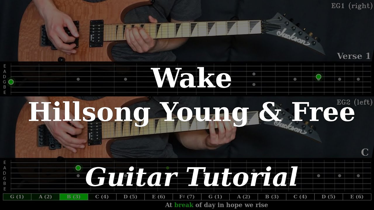Wake - Hillsong Young & Free | Electric Guitar Playthrough (With TABS)