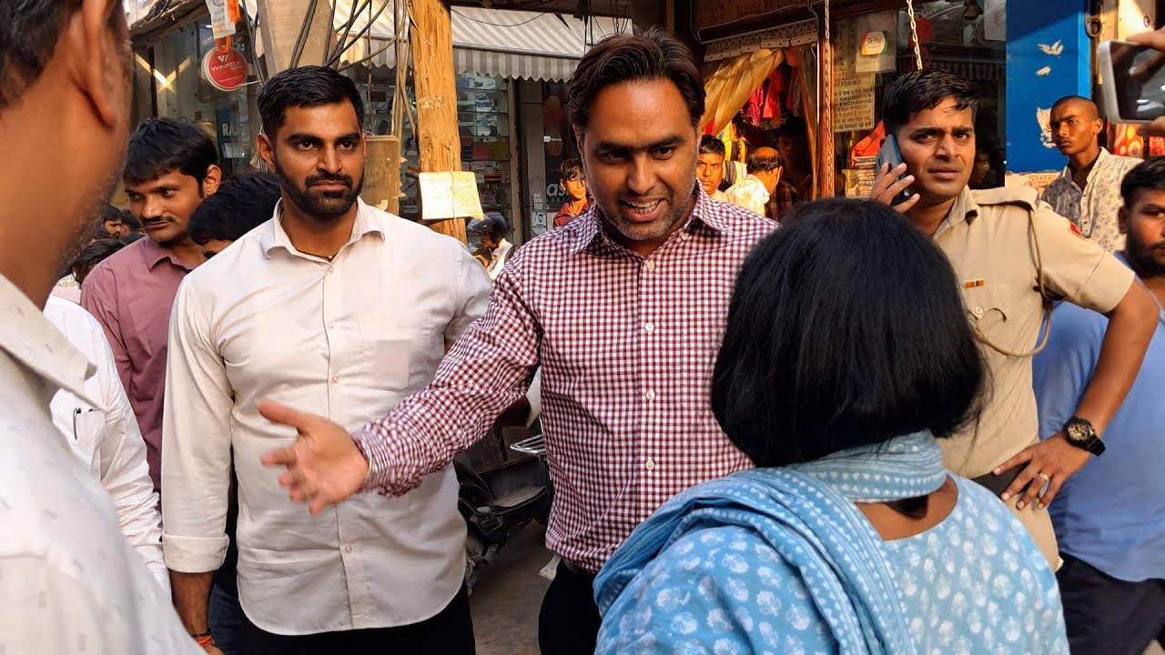 त्यौहारों के समय में अचानक सदर बाजार पहुंचे बाठ, अतिक्रमण पर दी चेतावनी