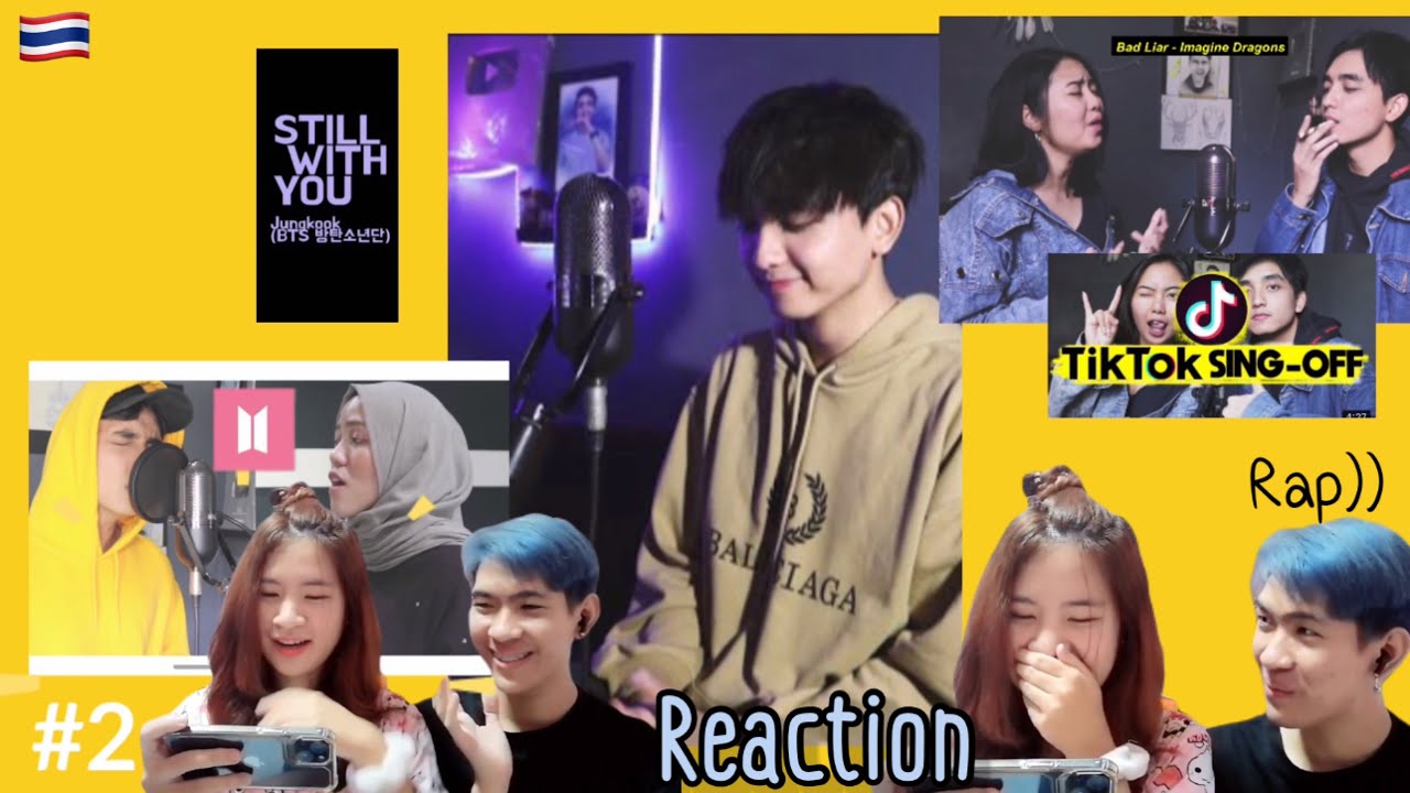 [Reaction🇹🇭] SING-OFF HIT SONG On TIKTOK ,STILL WITH YOU & Make It Right Cover | Reza Darmawangsa