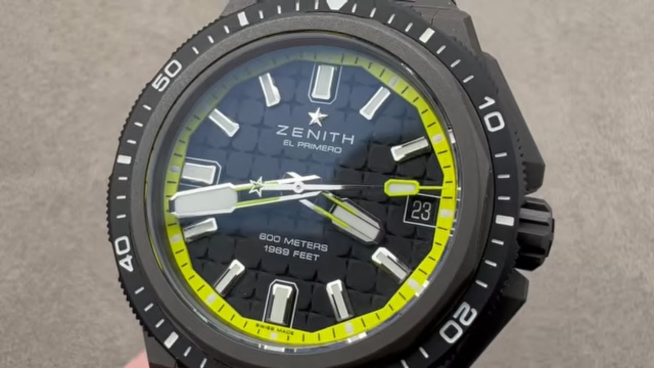 Обзор часов Zenith Defy Extreme Diver Shadow 97.9600.3620/21.I300