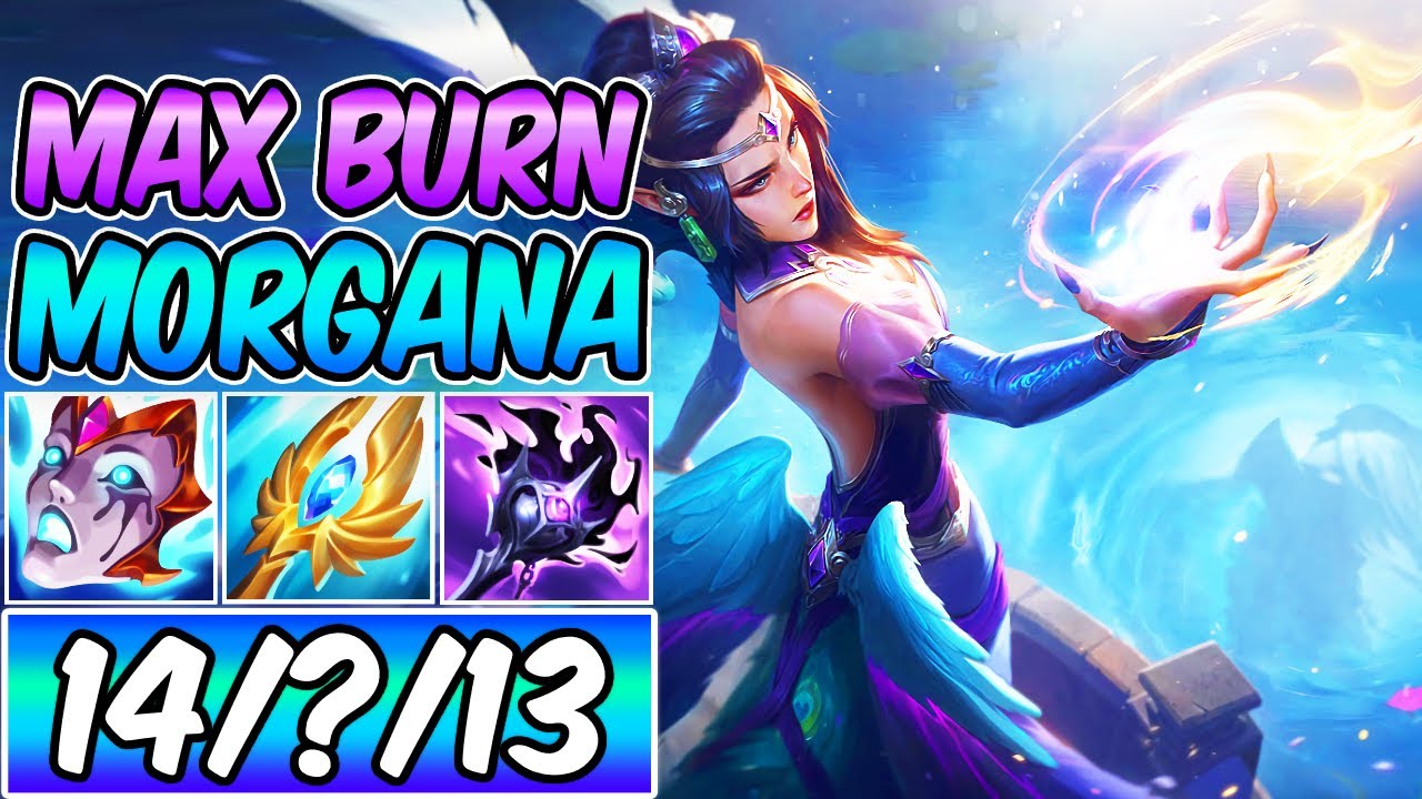 S+ MAX BURN MORGANA MID WITH DARK HARVEST | New Build & Runes | League of Legends